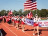 The Glen Cove High School Color Guard marched in the district’s homecoming parade