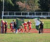 The Glen Cove Knights ran onto the field for the start of their game