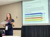 Miller Place Kindergarten teacher Jennifer Lakas recently gave a presentation at the Long Island Technology and Education Summit. 