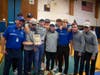 The conference-winning undefeated Riverhead High School boys golf team