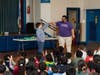 One student volunteered during the Reespecht Life Foundation’s assembly, called Cultivating Kindness. 
