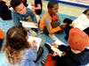 On Thursday, students worked on drafting letters of kindness to give to teachers and staff throughout the school district. 