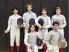 Pictured are Miller Place Fencing teammates at the Suffolk County Championships Back row, left to right: Anders Dalberg, Ryan Southworth, Marc Lindemann, Nicholas Southworth., Front row: Meadow Dalberg and Saaim Imran. Not pictured is Fabricio Vidal. 
