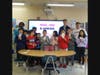 Students at Landing Elementary School and student ambassadors from the Glen Cove High School DECA club joined together for an activity called “Peace, Love & Landing.” 