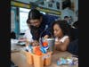 DECA ambassadors helped students design a paper hand to represent their idea of diversity and inclusion. 