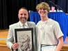 Miller Place High School Principal Kevin Slavin and Gavin Sanfilippo recognized for artwork displayed at the 2nd Annual Student Artists Juried Show at the Atelier at Flowerfield and SCALA – All-County Secondary Exhibition. 