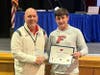 Anthony Naples with Ron Petrie, the District’s Administrator for Physical Education, Health, Athletics and Intramurals. 