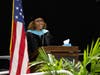 Superintendent of Schools Dr. Monique Darrisaw-Akil addressed the graduating class. 