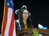 Salutatorian Yesica Arriola Hercules reflected on her high school career. 