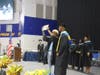 Students were called up to receive their diplomas.