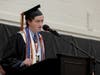 Class valedictorian Drew Scheriff provided advice for his fellow classmates. 
