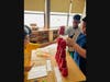 Students took part in an engineering challenge to build the tallest tower with only the materials they were provided.    