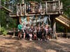 Babylon Elementary School staff took part in an outdoor teambuilding retreat at Adventure Park this summer. 