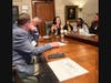 A roundtable discussion featuring a number of longtime school leaders. 