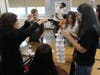 Students worked on team-building activities to get to know each other and build community. 