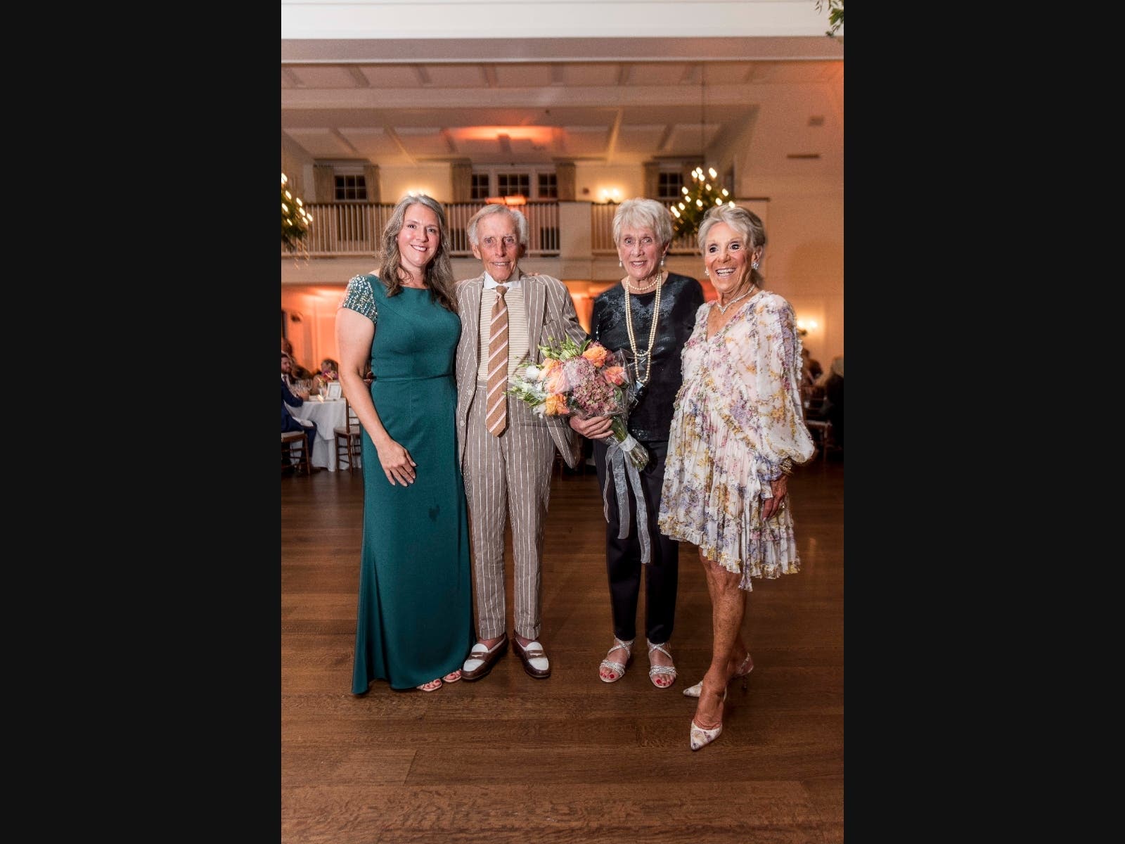 From left, Executive Director of Peconic Bay Medical Center Amy Loeb, Thomas Poole, Joan Levan and Mary Jane Poole at the 2023 Gala