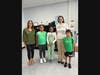 Lawrence Elementary School wearing green