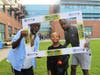 Three generations were seen participating in the Million Fathers March at Centennial Avenue Elementary School. 