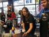 Life skills students served their peers and District staff during a bustling grand opening. 