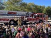 Students had the opportunity to see a fire truck up close.