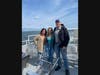 From left, Riverhead High School social studies teachers Alison Bauernfeind, Samantha Mallahy and Garrett Moore teachers lead the ACE History of Long Island class on their trip