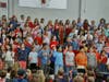 BMGS wore red, white and blue and sang songs for the local veterans. 