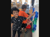 Students enjoyed the magnetic wall.