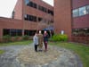 From left, local philanthropists Patricia and Robert Friemann with Peconic Bay Medical Center Executive Director Amy Loeb outside Peconic Bay Medical Center