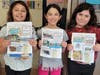 The students cut them out and completed a scavenger hunt. 