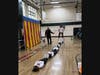  The week culminated in a demonstration by the school’s fifth graders of the various circus arts they learned throughout the week.  