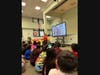 Author Patty Labriola speaking to Lawrence Primary School students 
