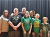 A group of six Comsewogue School District students and staff volunteered to shave their heads or cut their hair for the District’s St. Baldrick’s Day fundraiser. 