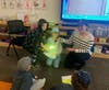 Students created special eclipse viewing projectors.