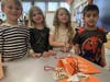Back at their classrooms, the students built and tested out various animal shelters. 