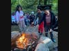 The trip ended with students around a fire roasting marshmallows. 