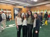 The students had the opportunity to tour various parts of the stadium, including the locker room.