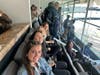 The students were also able to tour the luxury boxes. 