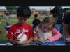 The event encouraged students to paint messages of kindness on small rocks.