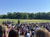 The unveiling ceremony was attended by the grade school student body as well as friends, colleagues, and family members of Ms. Ratto. 