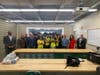 A local electrical union and Suffolk County officials visited Lindenhurst High School’s home improvement class to talk about importance of safety while working with electricity. 