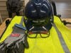 The visitors also donated safety equipment to the classroom. 