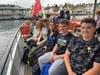 Students took a boat cruise through across Geneva, Switzerland.