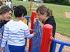The playground is adaptive, meaning it is inclusive for all students, and provides a number of learning opportunities. 