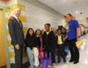 Superintendent of Schools Dr. Shawn Wightman visited staff and students across all District schools to welcome them on the first day. 