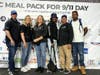(L-R): T.J O’Boyle, Maureen Early, Patricia Earls, Leah Riley, Rudy Wrinkler, and Rob Howard at the Meal Pack for 9/11 Day.