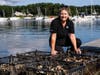 Maureen Early with the oysters