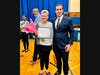 Kathleen Neske, a cafeteria aide at Brooklyn Avenue School in the Valley Stream 24 School District, was honored for saving the life of a student who was choking on food at lunch.