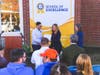A representative from Senator Anthony Palumbo’s office presented a proclamation to the District and school. 