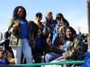 The Board of Education wore matching outfits and held Oscar statuettes as they marched.
