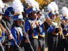The Roosevelt High School marching band performed along the parade route. 